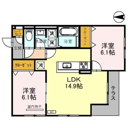 （仮称）D-room堺区向陵西町の物件間取画像